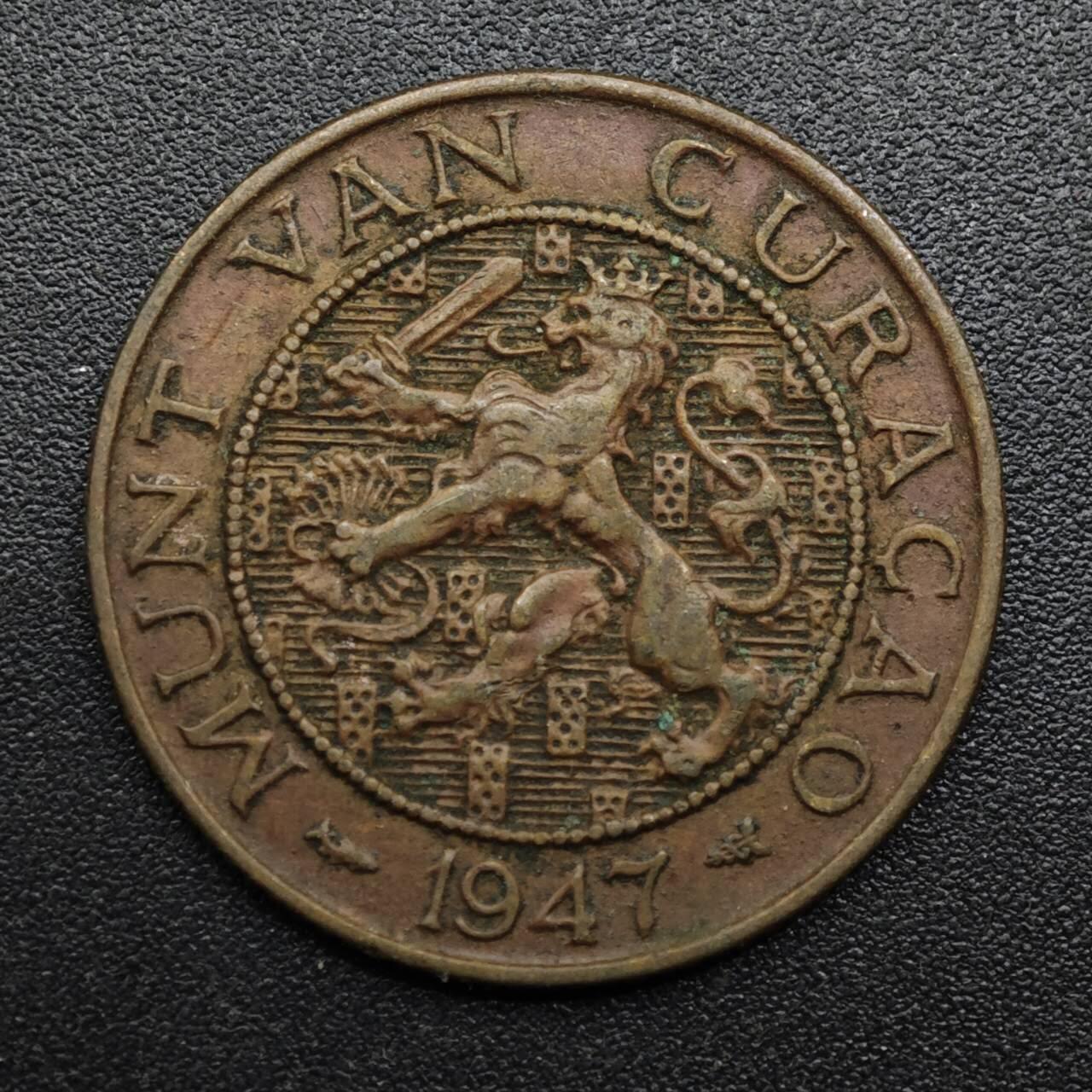 【淘币小摊】限时拍第八百六十拍  老铜币场  满百包邮可预留两周  周一统一发货  库拉索1947年2.5分铜币