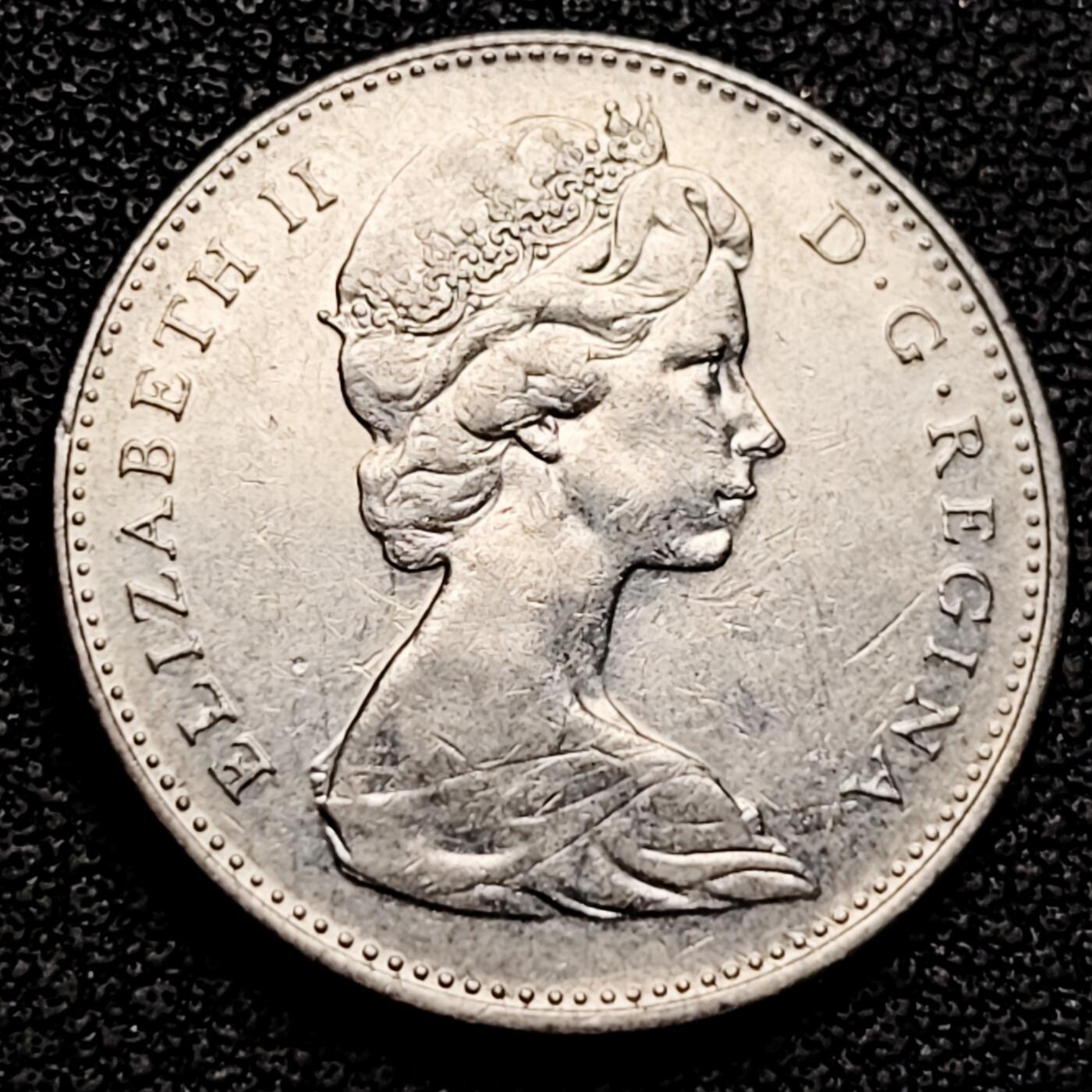 泉币菌-第180场- 精品福利场 1972年.加拿大5分硬幣.海狸.伊莉莎白.21mm