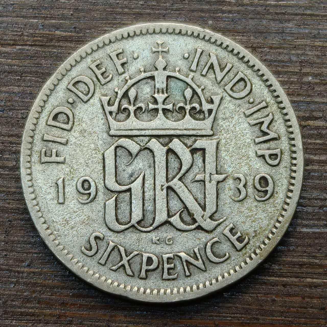 【春节前最后一拍，下一场3.3号】★第139加场★银币专场 不寄存，200包邮。不满200元，支付5元运费。《接受代拍 代送NGC评级》 89【无寄存】英国 1939年 6便士 银币