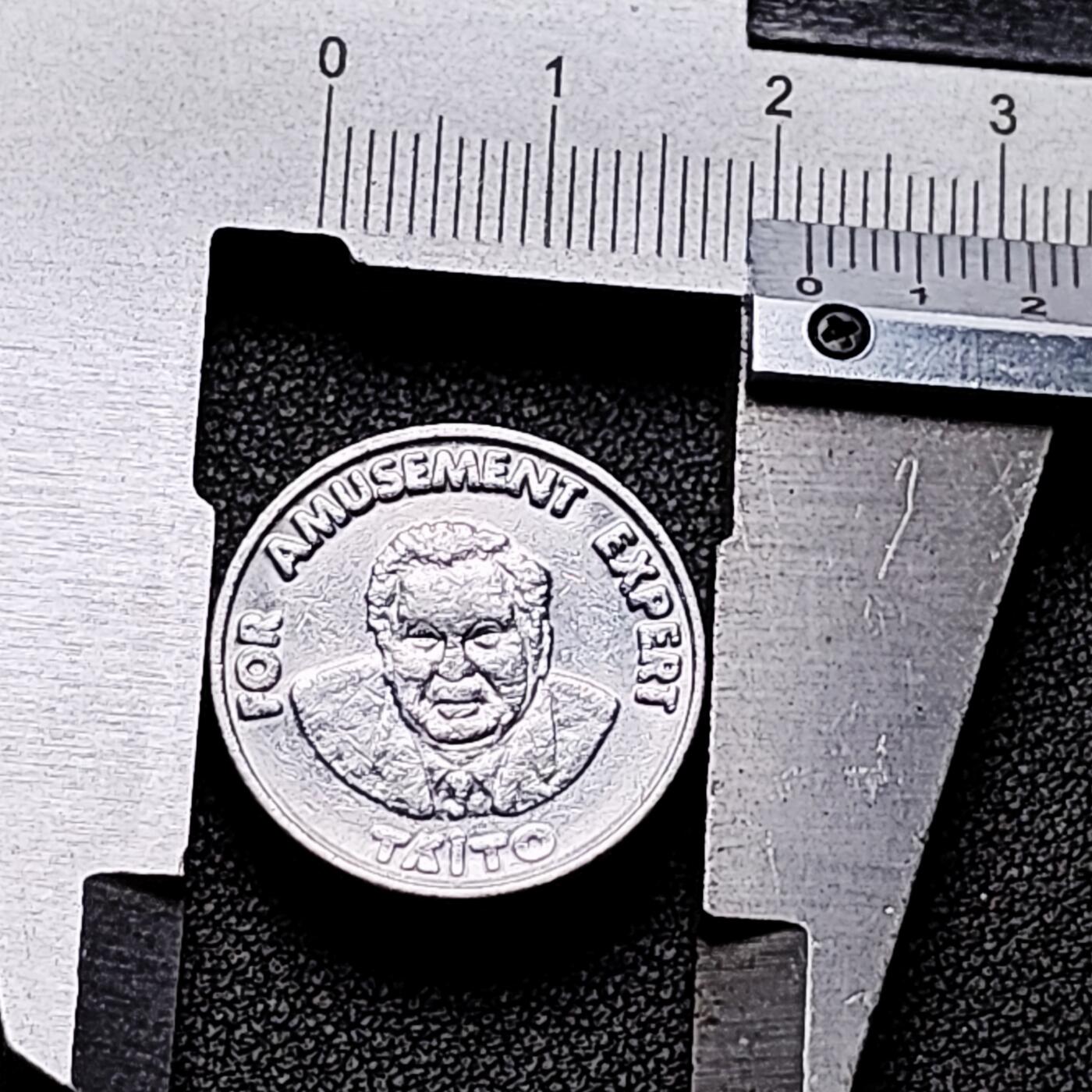 泉币菌-第180场- 精品福利场 1998年 日本 Taito株式会社 娱乐 游戏代用币 硬币 token 21mm