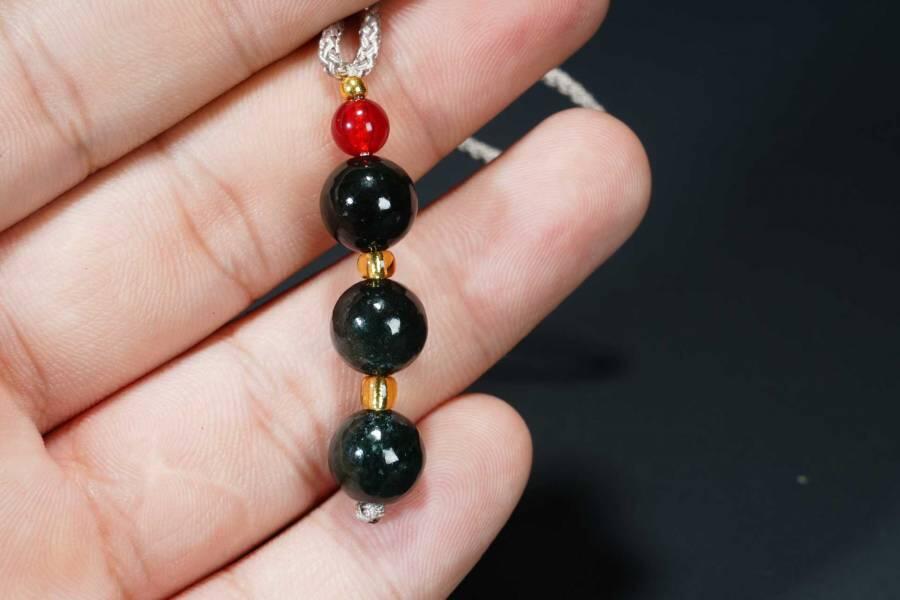 上海都达杂项专场十八（全场包邮） 天然和田玉青玉三生三世吊坠挂件 附鉴定证书