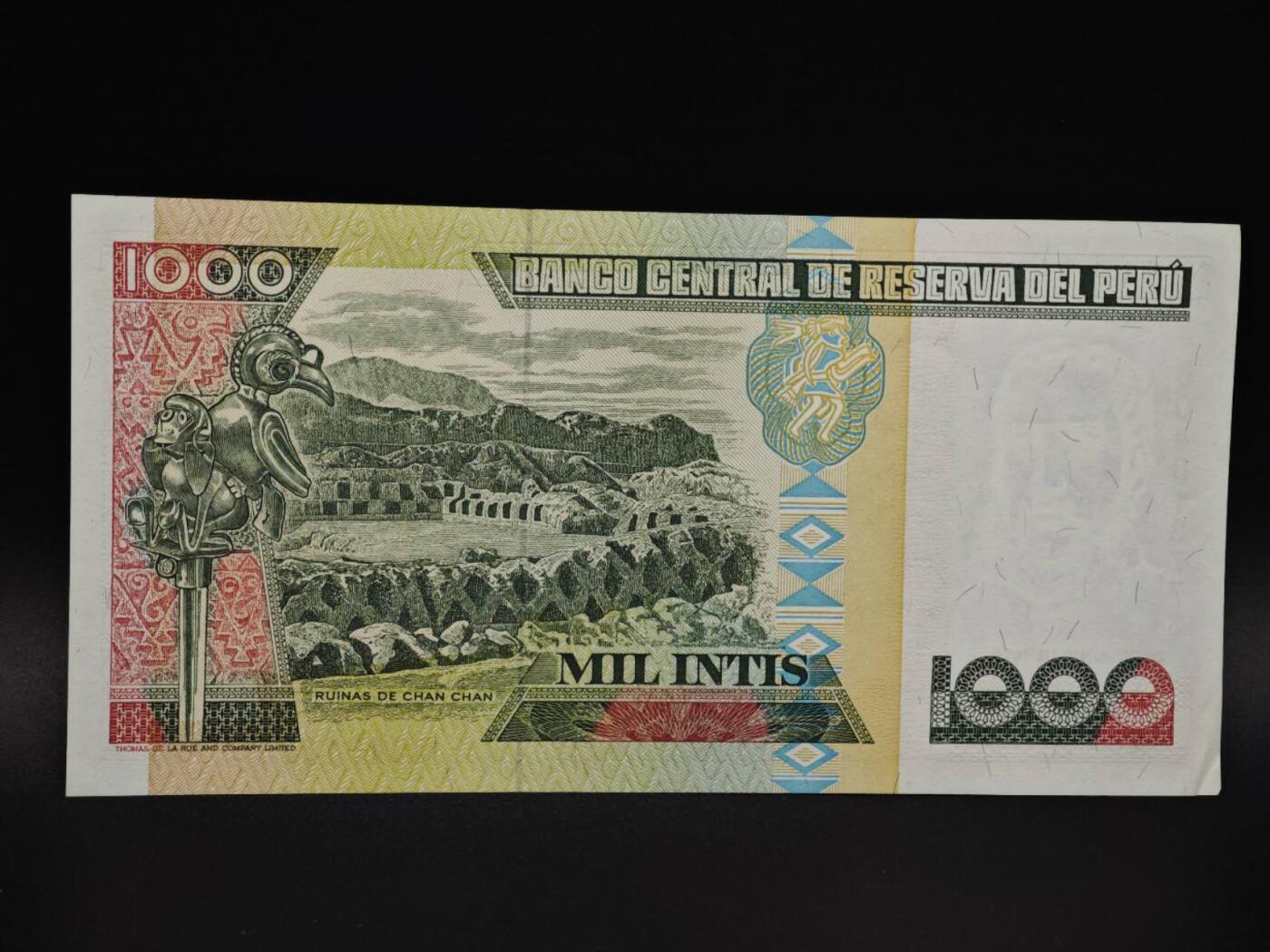 【淘币小摊】实时拍第八百五十九拍   无佣金福利纸币场   满百包邮可预留二周 每周一统一发货   秘鲁1000印蒂纸币