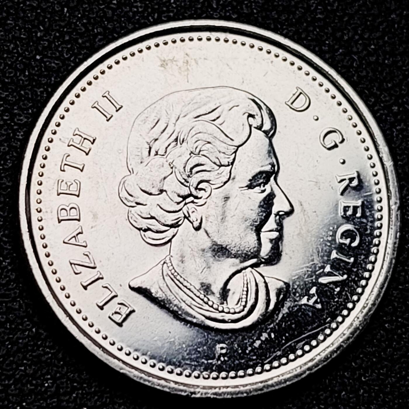 泉币菌-第180场- 精品福利场 加拿大驯鹿25分 2003 老年英国女王像  23.9mm