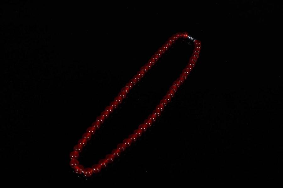 上海都达杂项专场十八（全场包邮） 天然红玛瑙项链