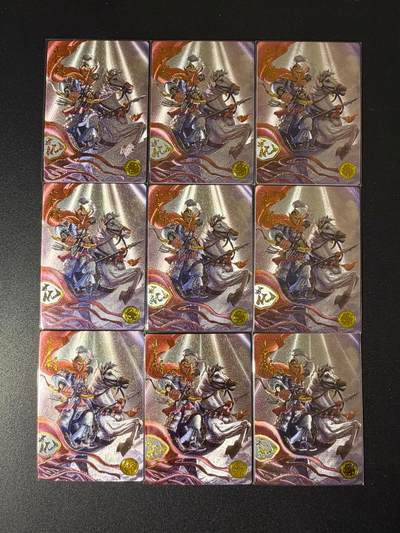 NO.23 好又多金牌大场，年前倒数第2期！每周一站式配齐，方便凑单！（周6晚8点截拍，卖家送拍0抽成！） - 道义水浒 热门人物小李广花荣 九宫一套 共9张流沙粗闪卡