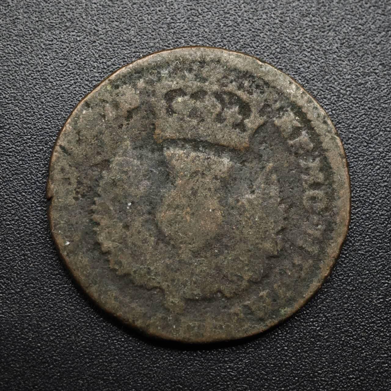 【淘币小摊】限时拍第八百六十拍  老铜币场  满百包邮可预留两周  周一统一发货  苏格兰查尔斯二世法新铜币