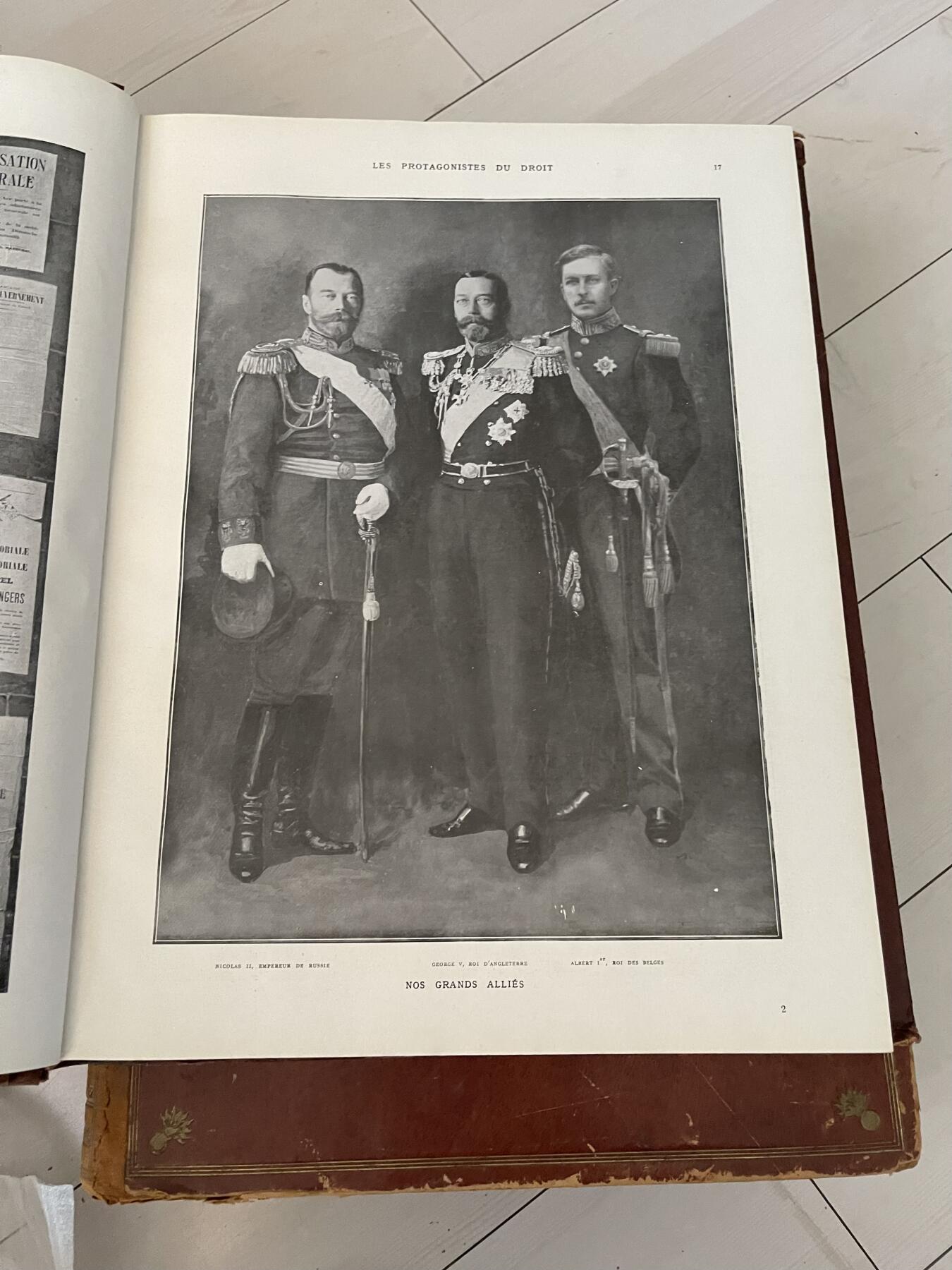 三本1922和1926年出版法国一战纪念画册图片书一本500第一次世界大战（可交换朝鲜章）