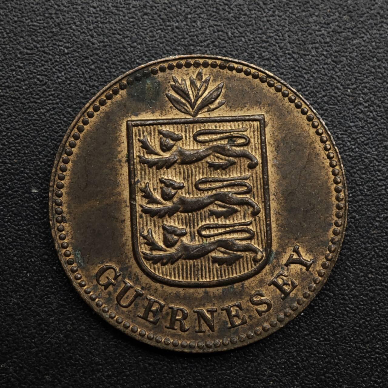 【淘币小摊】限时拍第八百六十拍  老铜币场  满百包邮可预留两周  周一统一发货  根西岛1911年1道布铜币