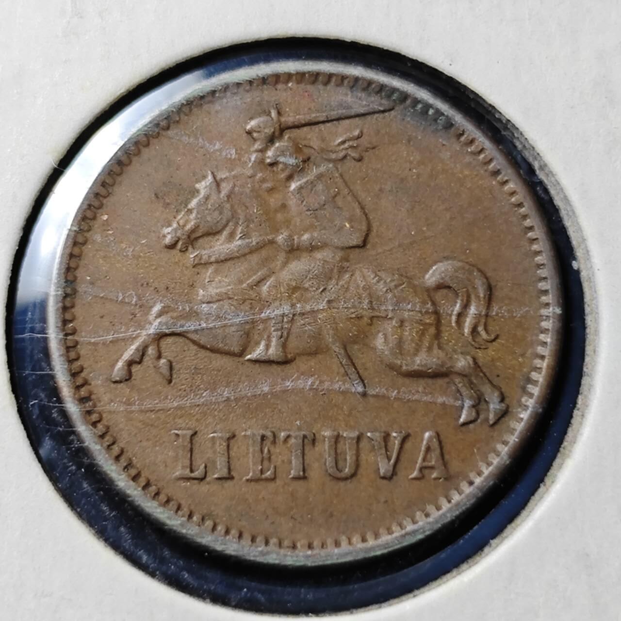 KK钱币收藏小铺  第398期 百期特拍（四拍之二） 2月预留时间 周末发货  1936立陶宛2分铜币