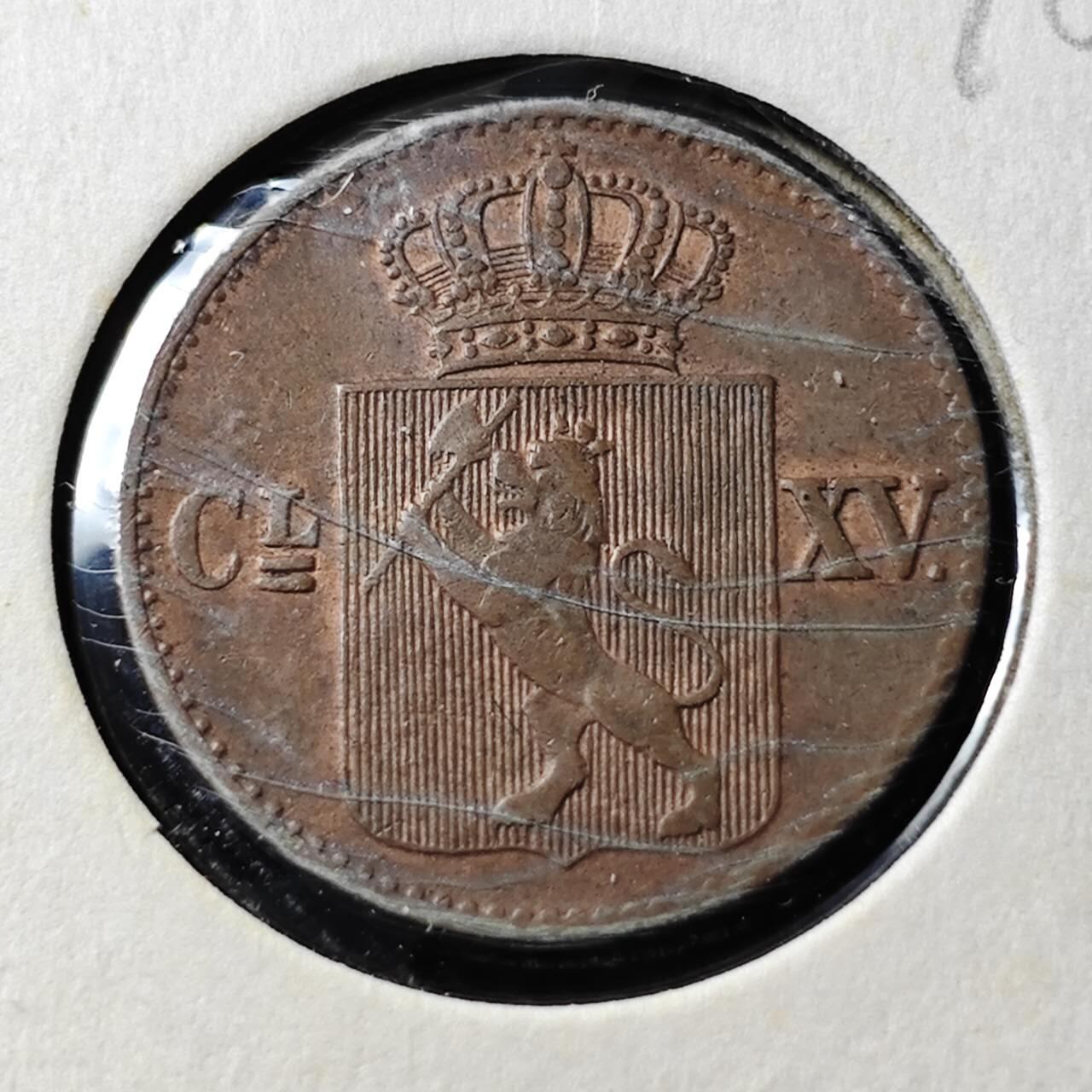 KK钱币收藏小铺  第398期 百期特拍（四拍之二） 2月预留时间 周末发货  1867挪威1/2欧尔铜币