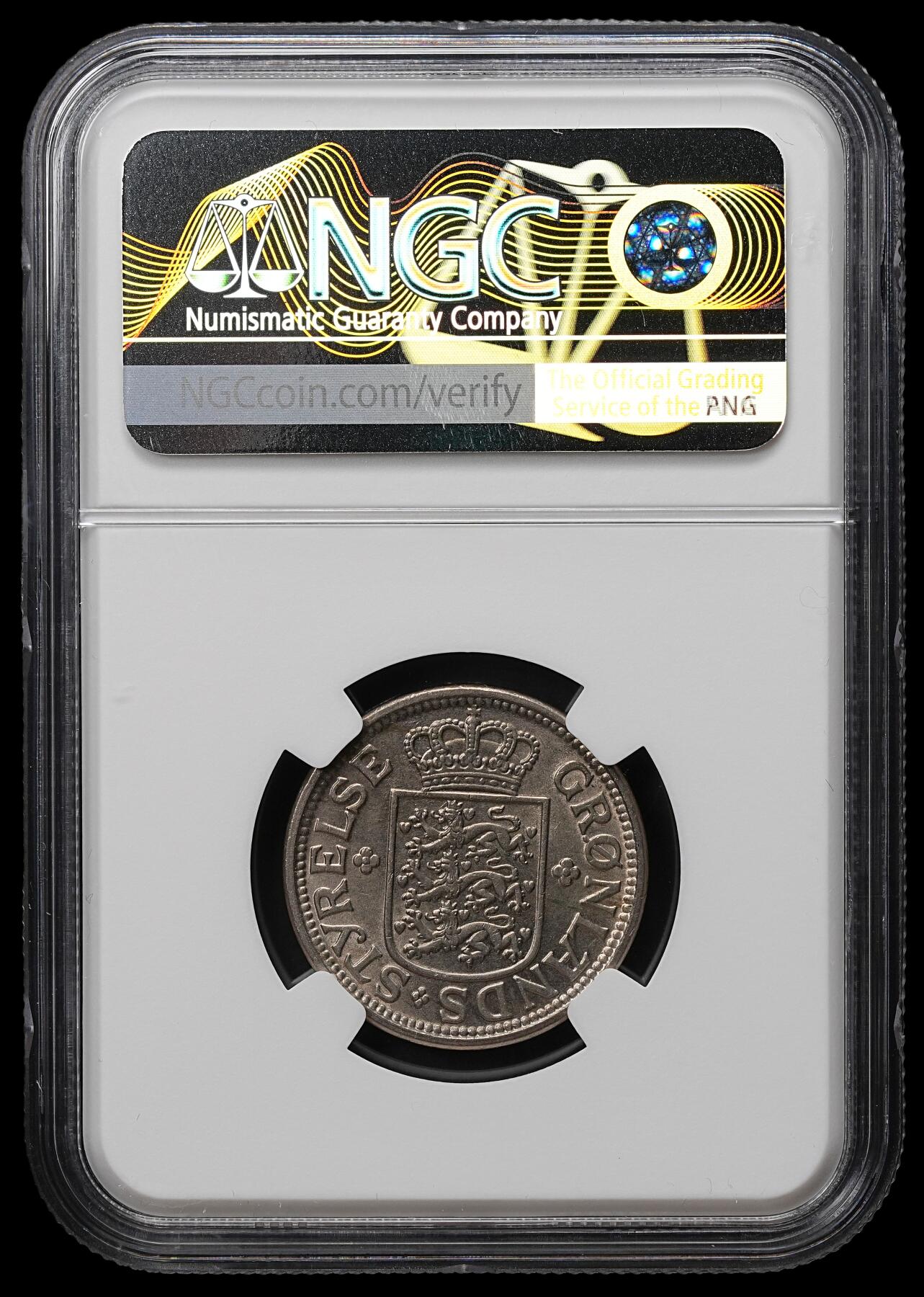 修遠堂世界钱币第103期 NGC MS63 1926年格陵兰25欧尔