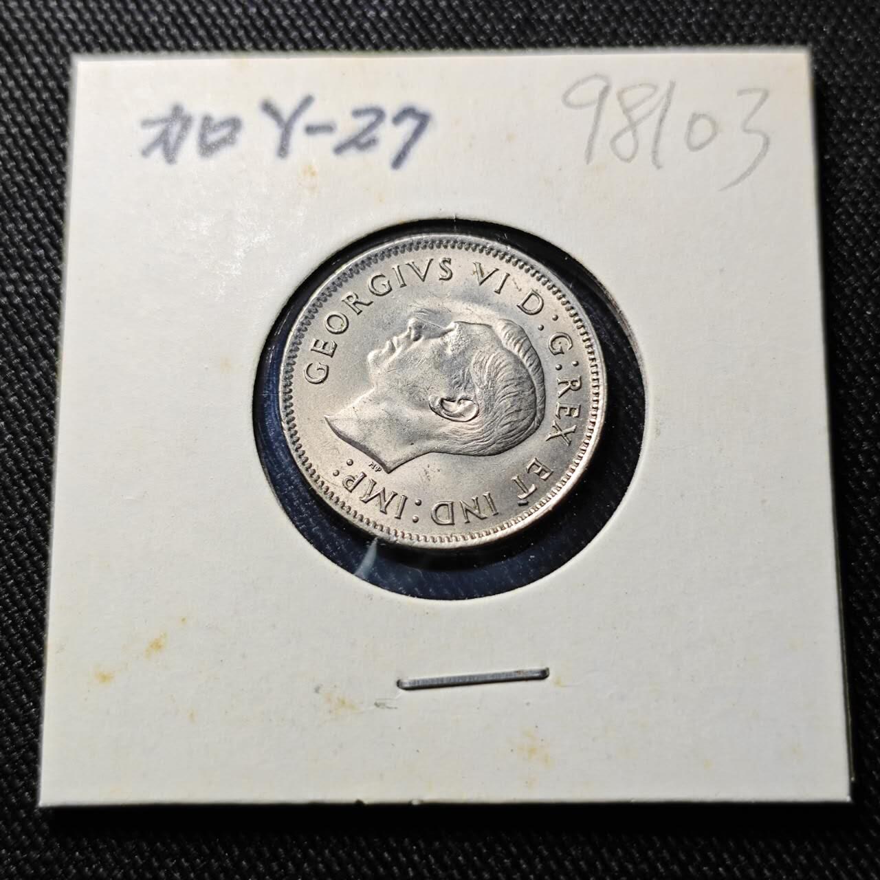 KK钱币收藏小铺  第398期 百期特拍（四拍之二） 2月预留时间 周末发货  1940加拿大乔六5分 好品镍币 好品稀少！