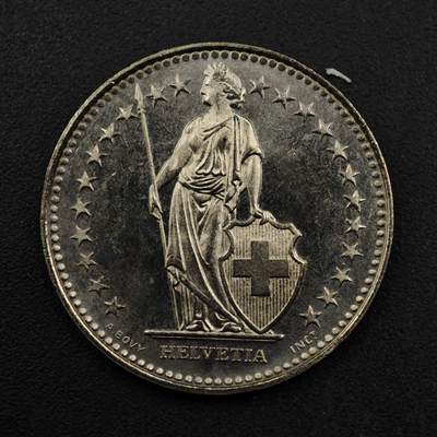 【淘币小摊】限时拍第八百五十八拍  散币场  满百包邮可预留两周  周一统一发货  - 瑞士1986年1法郎镍币