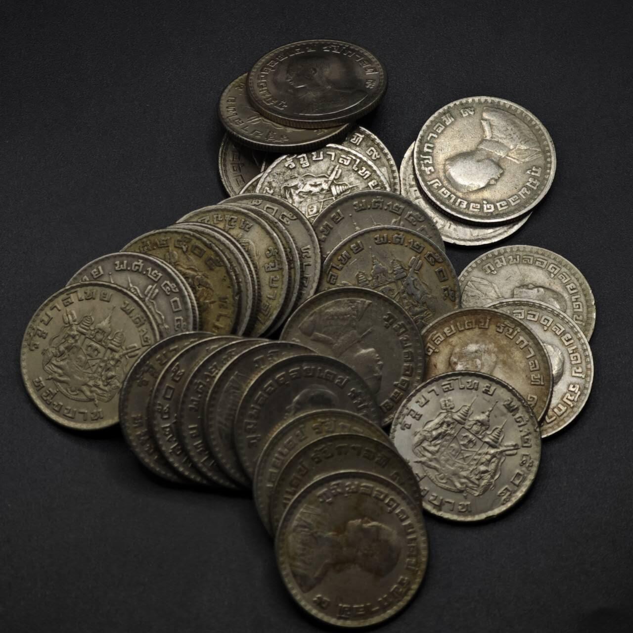 【淘币小摊】限时拍第八百五十八拍  散币场  满百包邮可预留两周  周一统一发货  泰国1泰铢33枚