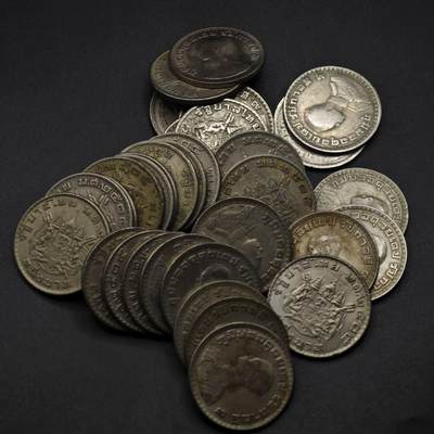 【淘币小摊】限时拍第八百五十八拍  散币场  满百包邮可预留两周  周一统一发货  - 泰国1泰铢33枚