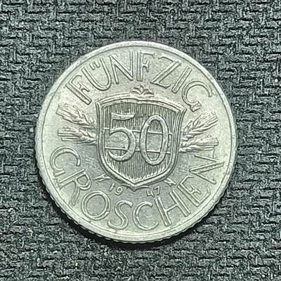 逸泉钱币2026B世界钱币纪念币纸币第八组B831-1230 - 1053奥地利50格罗申