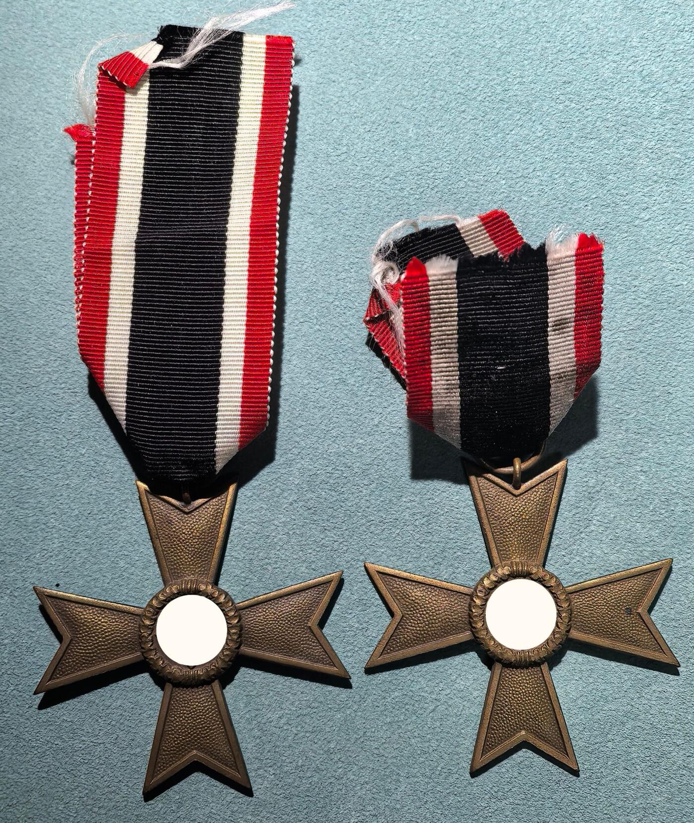 盛世勋华——号角文化勋章邮票专场拍卖第303期 德国（1939）二级无剑战功十字勋章 铜质 2枚