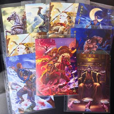 NO.23 好又多金牌大场，年前倒数第2期！每周一站式配齐，方便凑单！（周6晚8点截拍，卖家送拍0抽成！） - 豪卡水浒 扈三娘 黄信 解宝 李应 裴宣 孙新 石秀 晁盖 A4装饰画9张