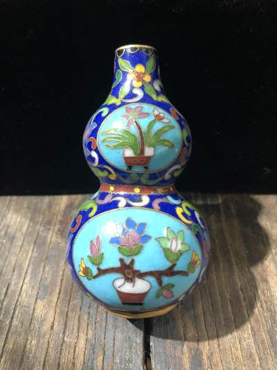 第五期杂项配饰拍卖 - 铜胎珐琅彩葫芦