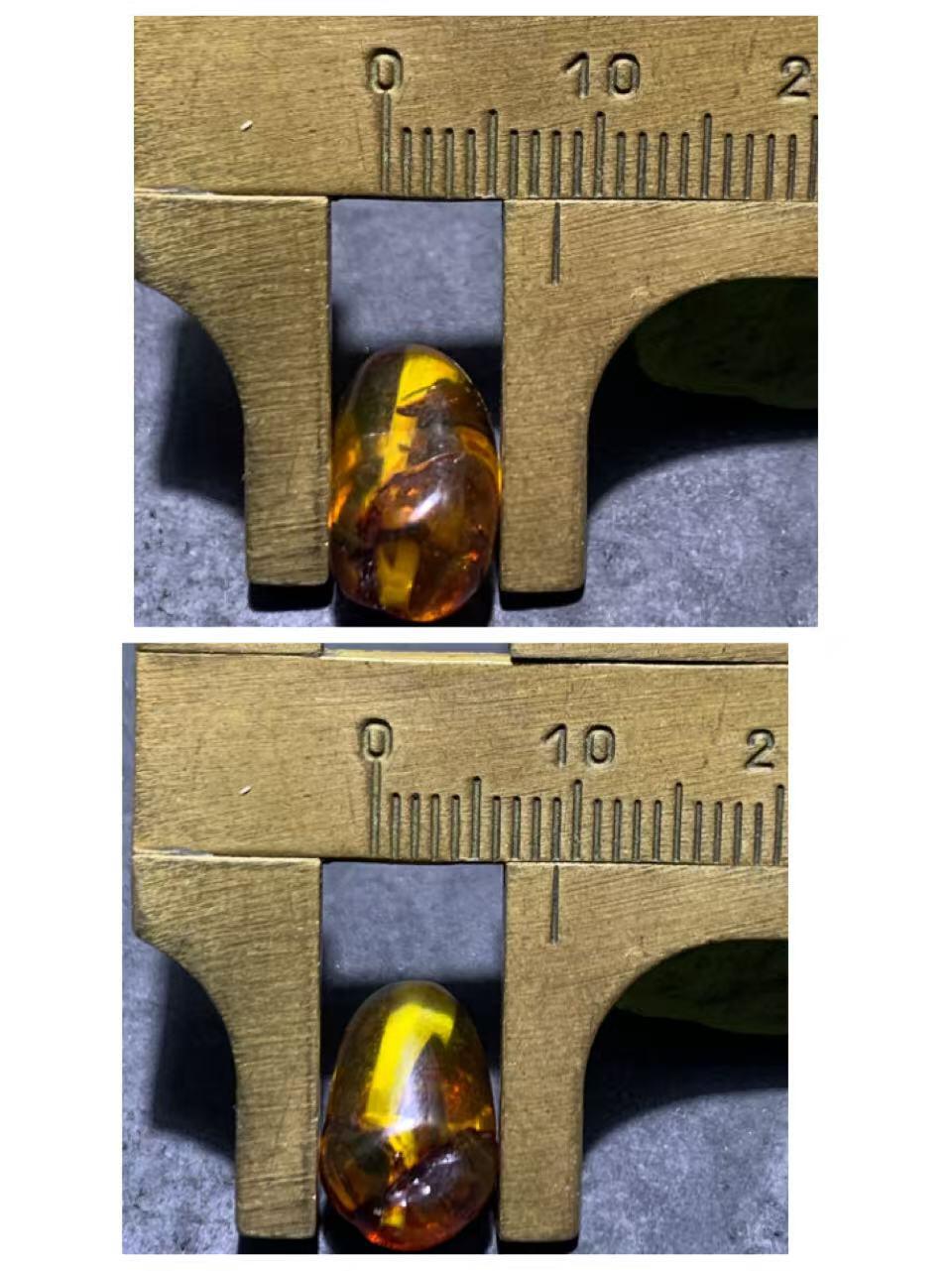 乌克兰花珀通货随形珠一个，