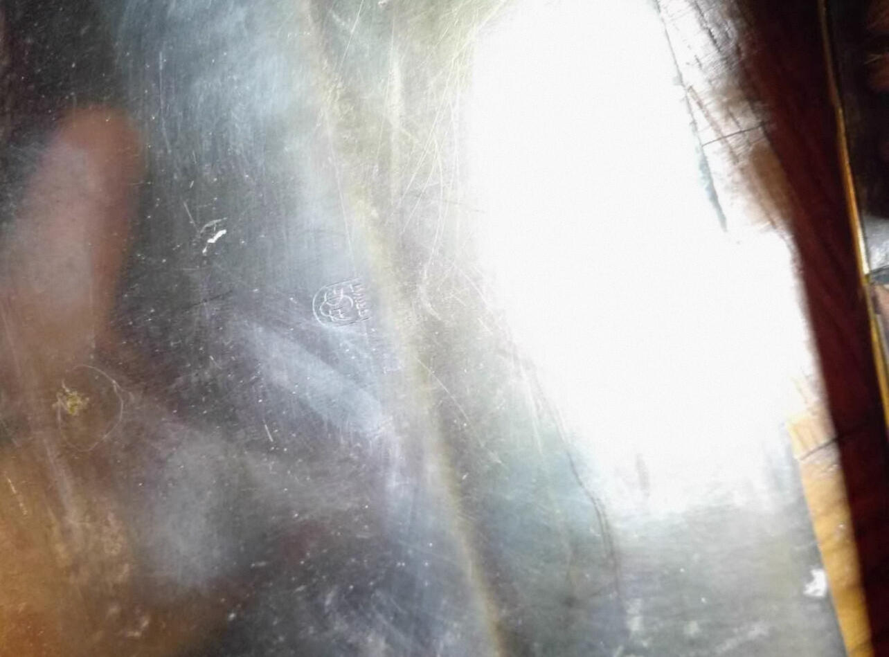 法国跳蚤市场淘到个人闲置法国19世纪法棍欧洲餐桌小刷帚和簸箕餐具专用老面包屑扫把镀银（接受交换朝鲜章）