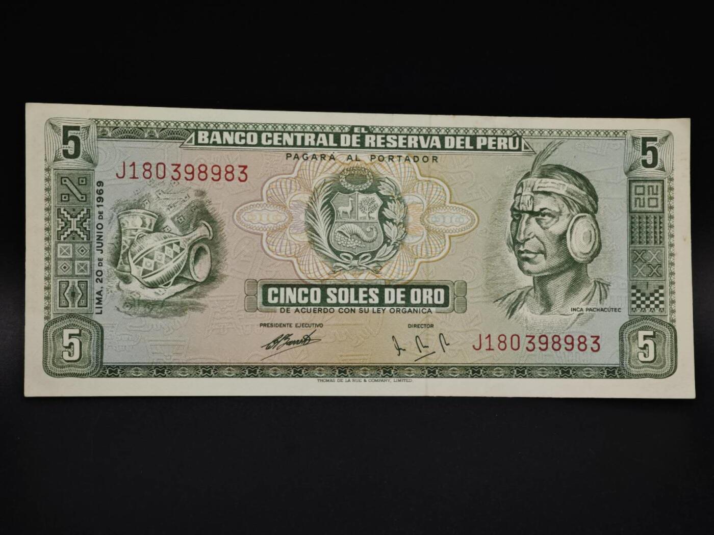 【淘币小摊】实时拍第八百五十九拍   无佣金福利纸币场   满百包邮可预留二周 每周一统一发货   秘鲁5索尔纸币