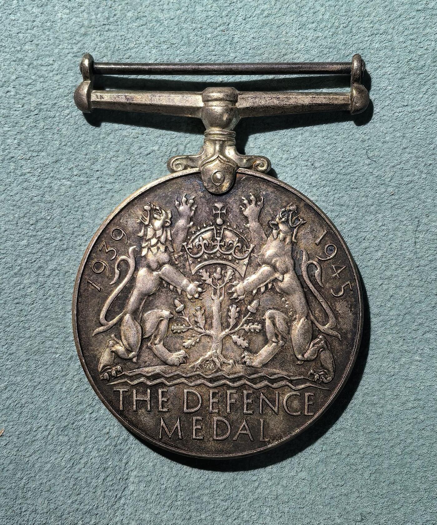 盛世勋华——号角文化勋章邮票专场拍卖第303期 英国二战本土防御奖章 极少见银质 重36克 银价900+