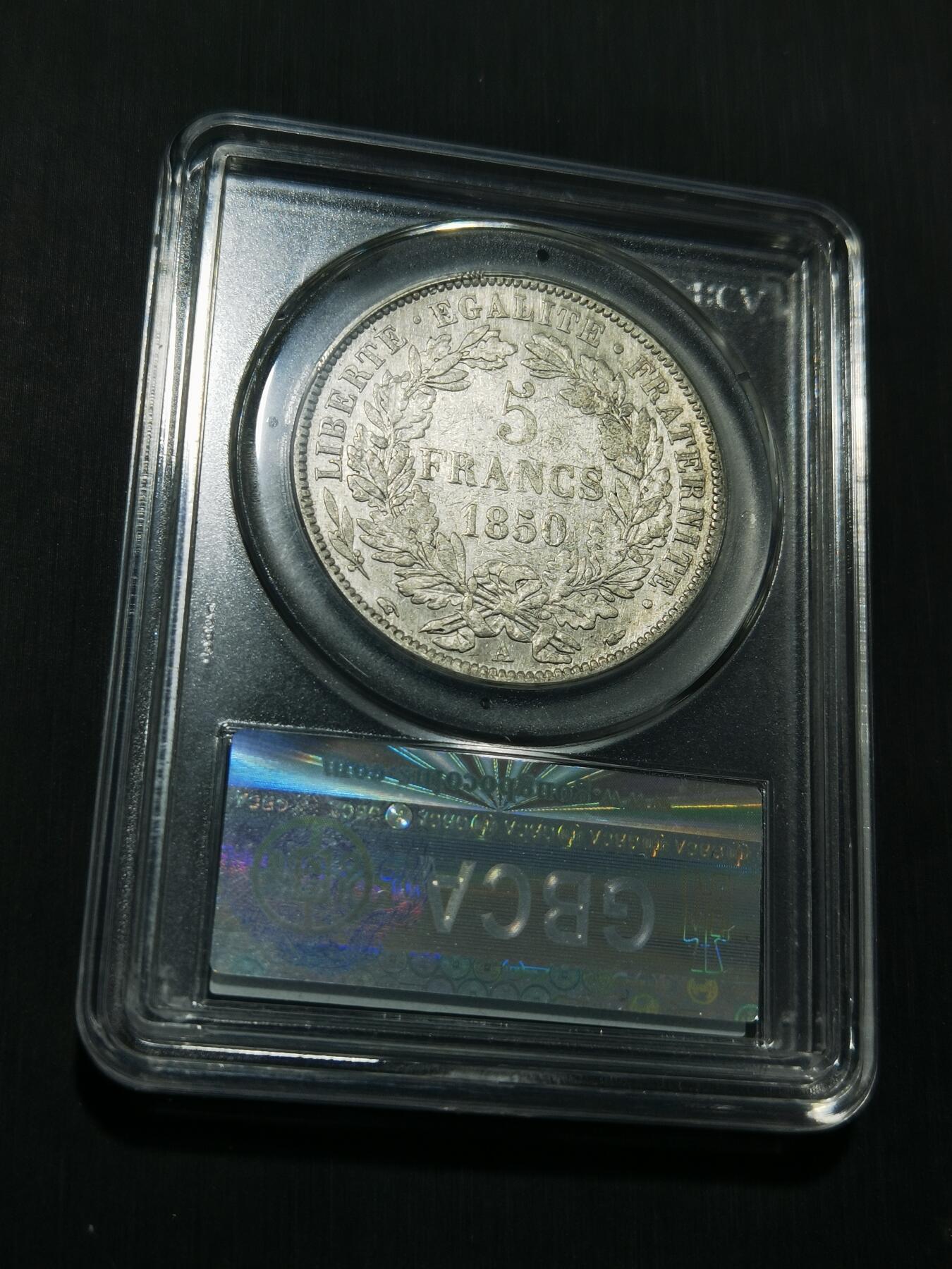 天下钱庄专场欢迎参拍 法国谷物女神5法郎银币