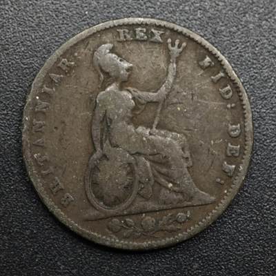 【淘币小摊】限时拍第八百六十拍  老铜币场  满百包邮可预留两周  周一统一发货  - 英国1831面威廉四世法新铜币