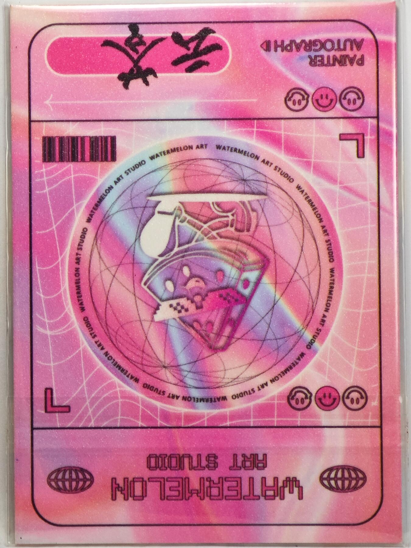 白泽拍卖卡牌手绘专场第32期（愿得长如此 年年物侯新） 2025 西瓜艺术手绘卡 宝可梦 杰尼龟  云苓亲签