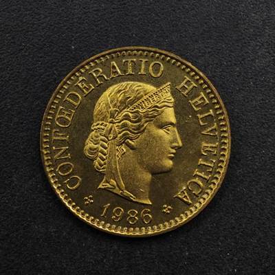 【淘币小摊】限时拍第八百五十八拍  散币场  满百包邮可预留两周  周一统一发货  - 瑞士1986年5分铜币