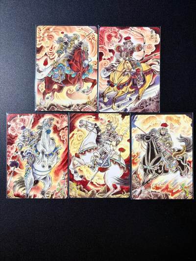 NO.23 好又多金牌大场，年前倒数第2期！每周一站式配齐，方便凑单！（周6晚8点截拍，卖家送拍0抽成！） - 【套卡】焱卡 燎原三国 豪杰传2 贾志鹏 五虎普卡一套