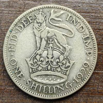 【春节前最后一拍，下一场3.3号】★第139加场★银币专场 不寄存，200包邮。不满200元，支付5元运费。《接受代拍 代送NGC评级》 - 139【无寄存】英国 1929年 1先令 银币