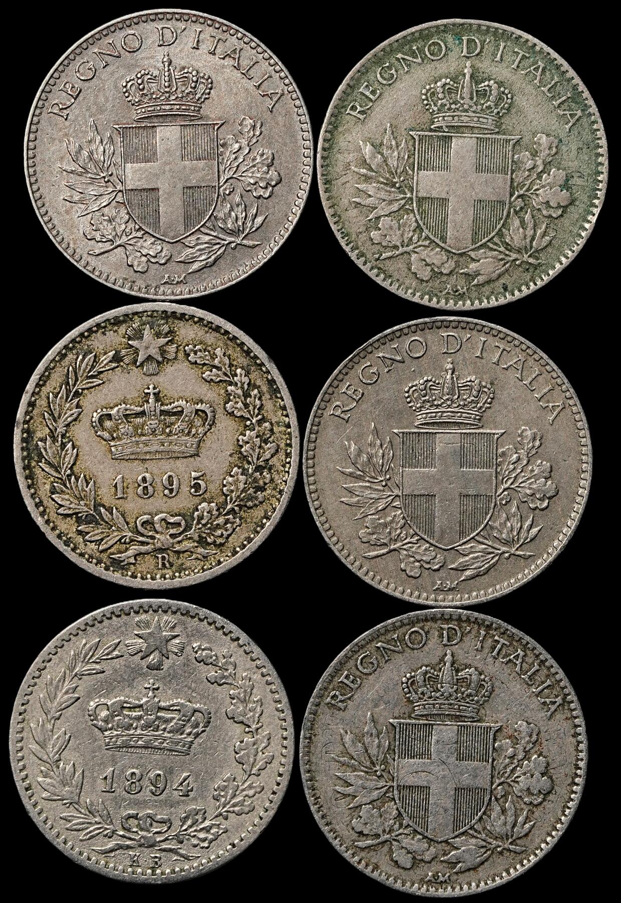 修遠堂世界钱币第103期 意大利20分一组