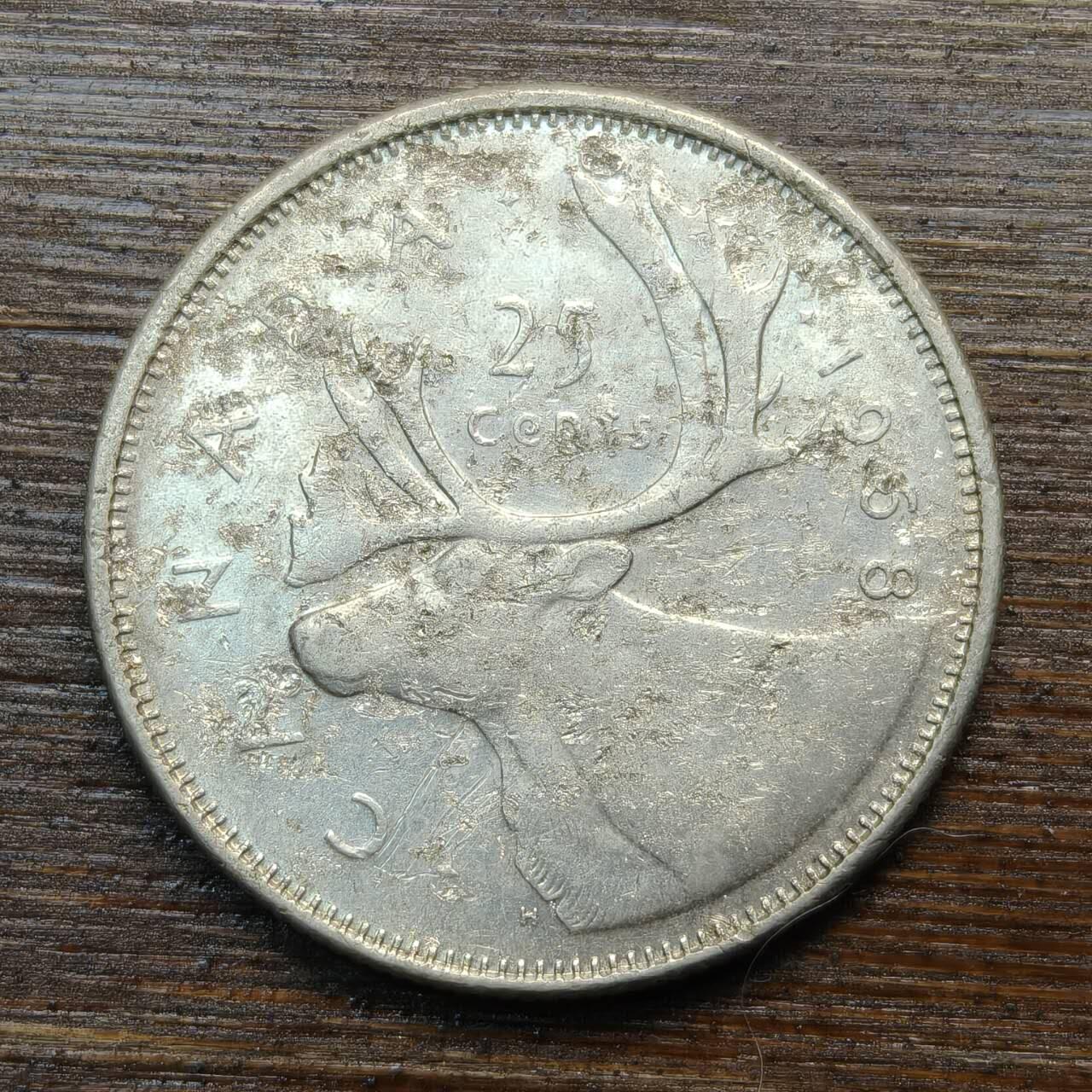 【春节前最后一拍，下一场3.3号】★第139加场★银币专场 不寄存，200包邮。不满200元，支付5元运费。《接受代拍 代送NGC评级》 34【无寄存】澳大利亚 1958年 25分 银币