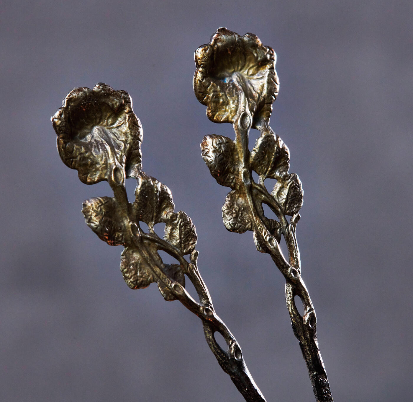 【俄甄集藏】马年新春第一拍 2026年(048)02-25星期三 晚 19:30 全场包邮 德国1970年代著名克里斯多夫·韦德曼银器公司出品“希尔德斯海姆”玫瑰柄经典设计银勺6支一套，原盒，单体长：109mm，总重量：53克，835银，保存完好