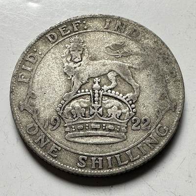 🌹外币初藏🌹🐯2026年第15场  每周二四六晚8️⃣点 接代拍 - 英国1922年1先令银币 5.65克50%银