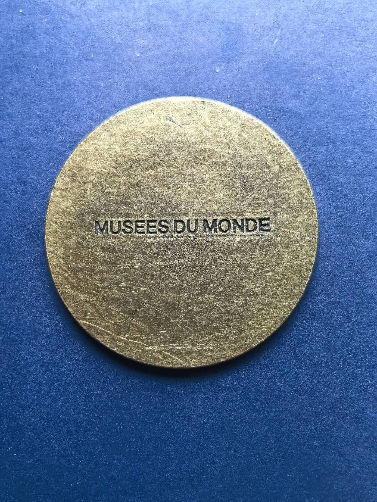 铜章专场 雅典娜的猫头鹰，世纪博物馆纪念品，49mm很薄