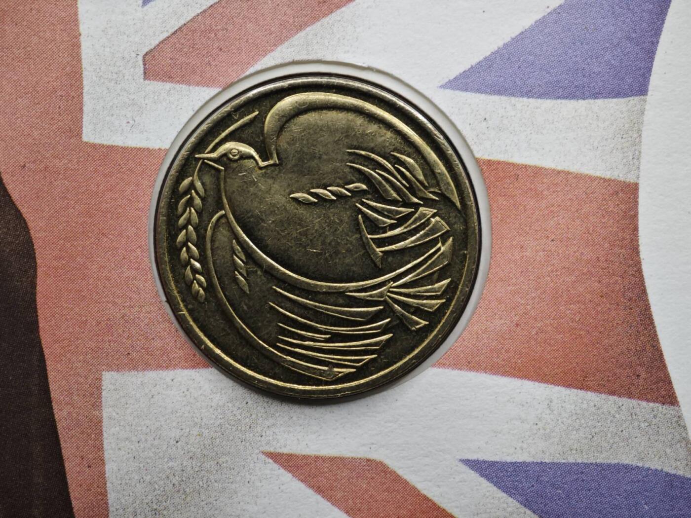 【淘币小摊】限时拍第八百六十二拍  克朗币邮币封场  满百包邮可预留两周  周一统一发货  英国1995年联合国50周年2镑铜币邮币封