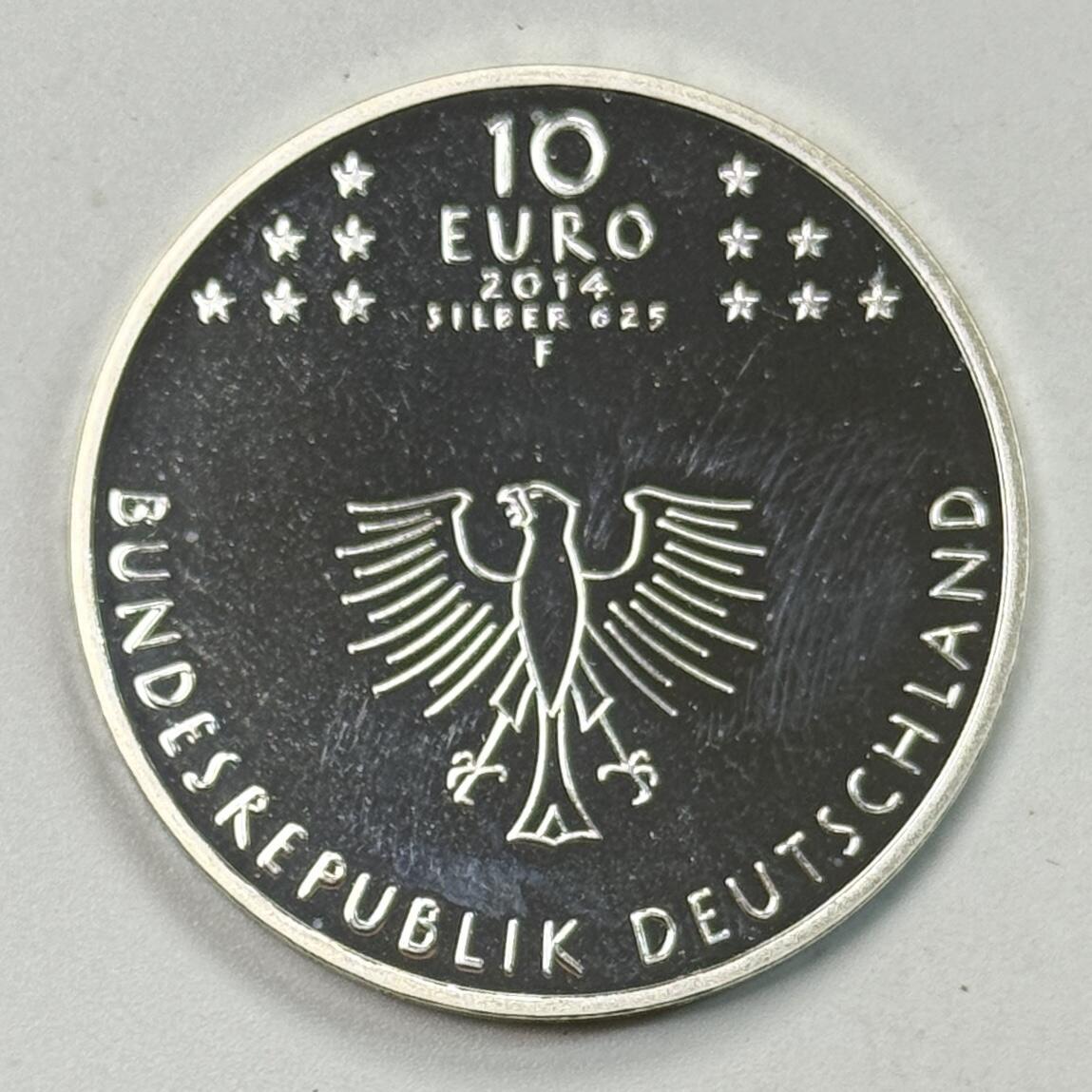 S&S Numismatic世界钱币-拍卖 第120期  德国2014年 康斯坦茨理事会成立600周年 10欧元精制纪念银币 16克625银