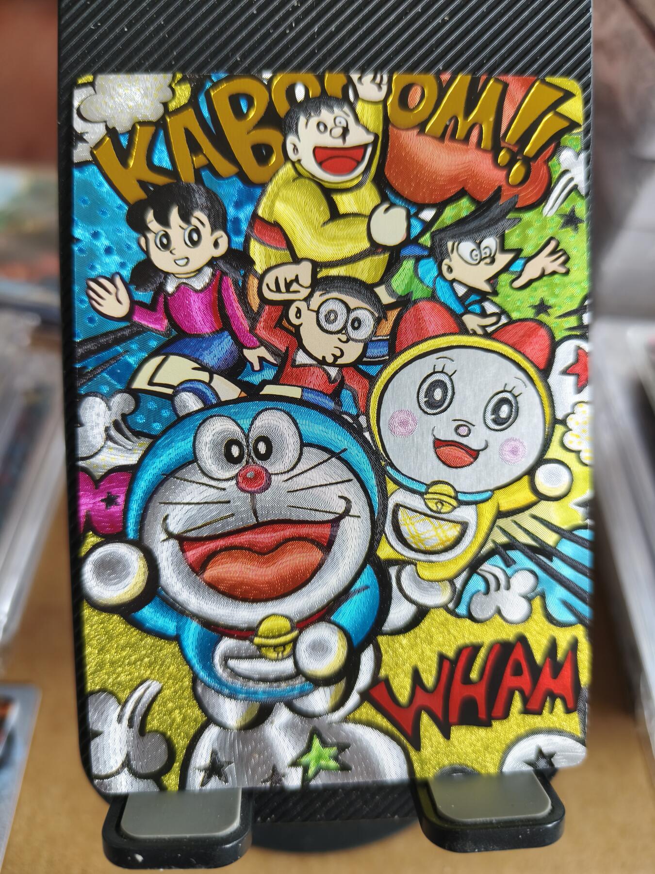 新人拍卖第一场，以后不间断更新各家卡牌！（本店满180包邮，周六截拍无佣金，欢迎送拍） 奇点出品，定制卡哆啦A梦粗闪。