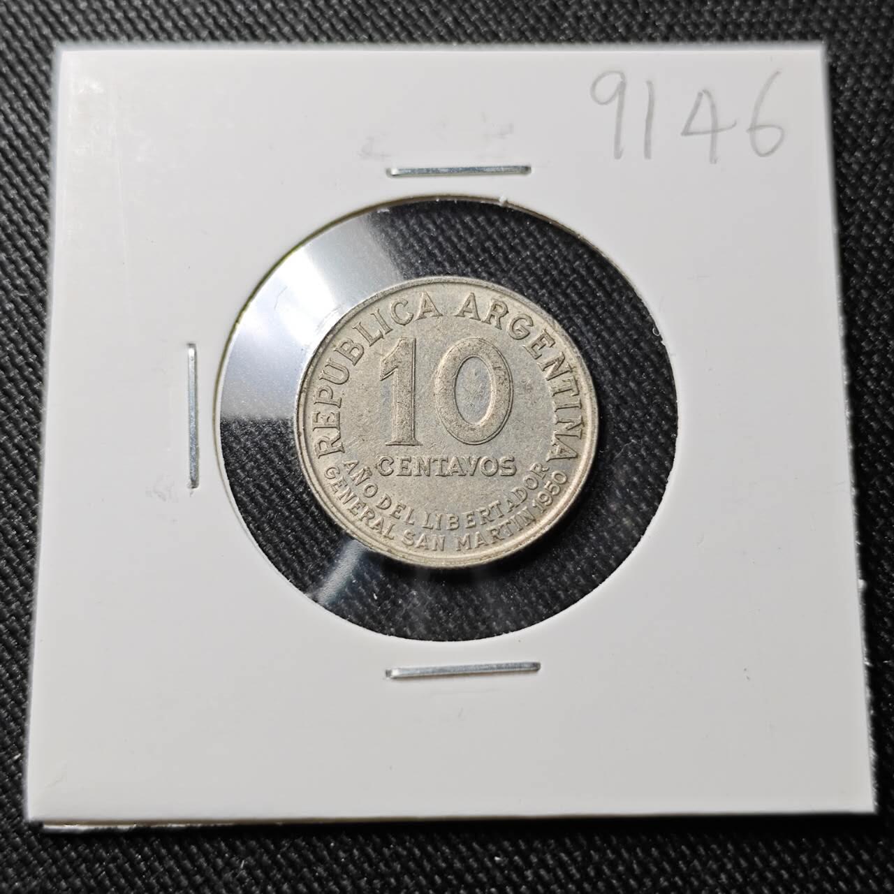 KK钱币收藏小铺  第391期  2月预留时间 周末发货  阿根廷10分纪念币