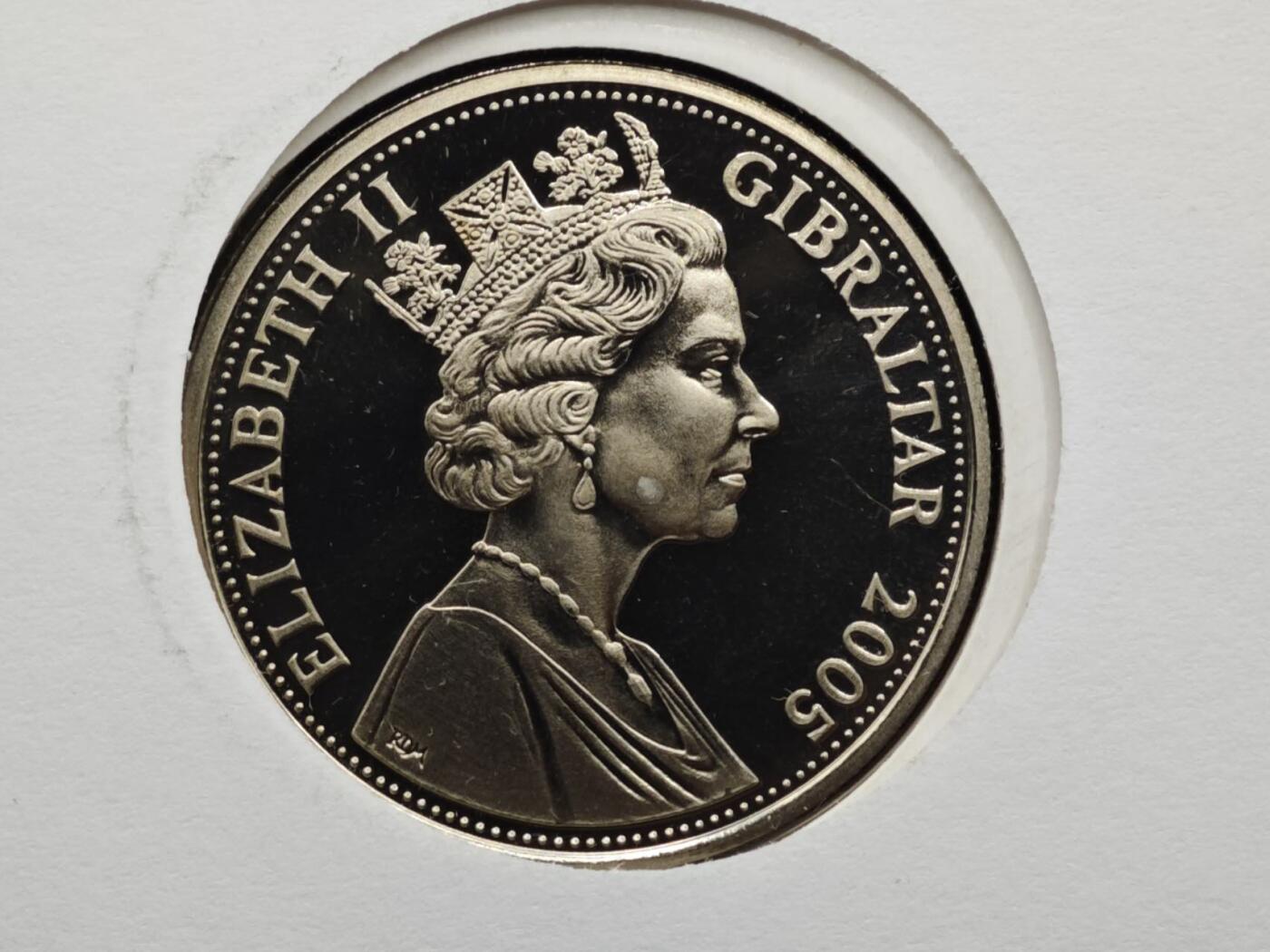 【淘币小摊】限时拍第八百六十二拍  克朗币邮币封场  满百包邮可预留两周  周一统一发货  直布罗陀2005年特拉法加海战200周年克朗纪念币邮币封