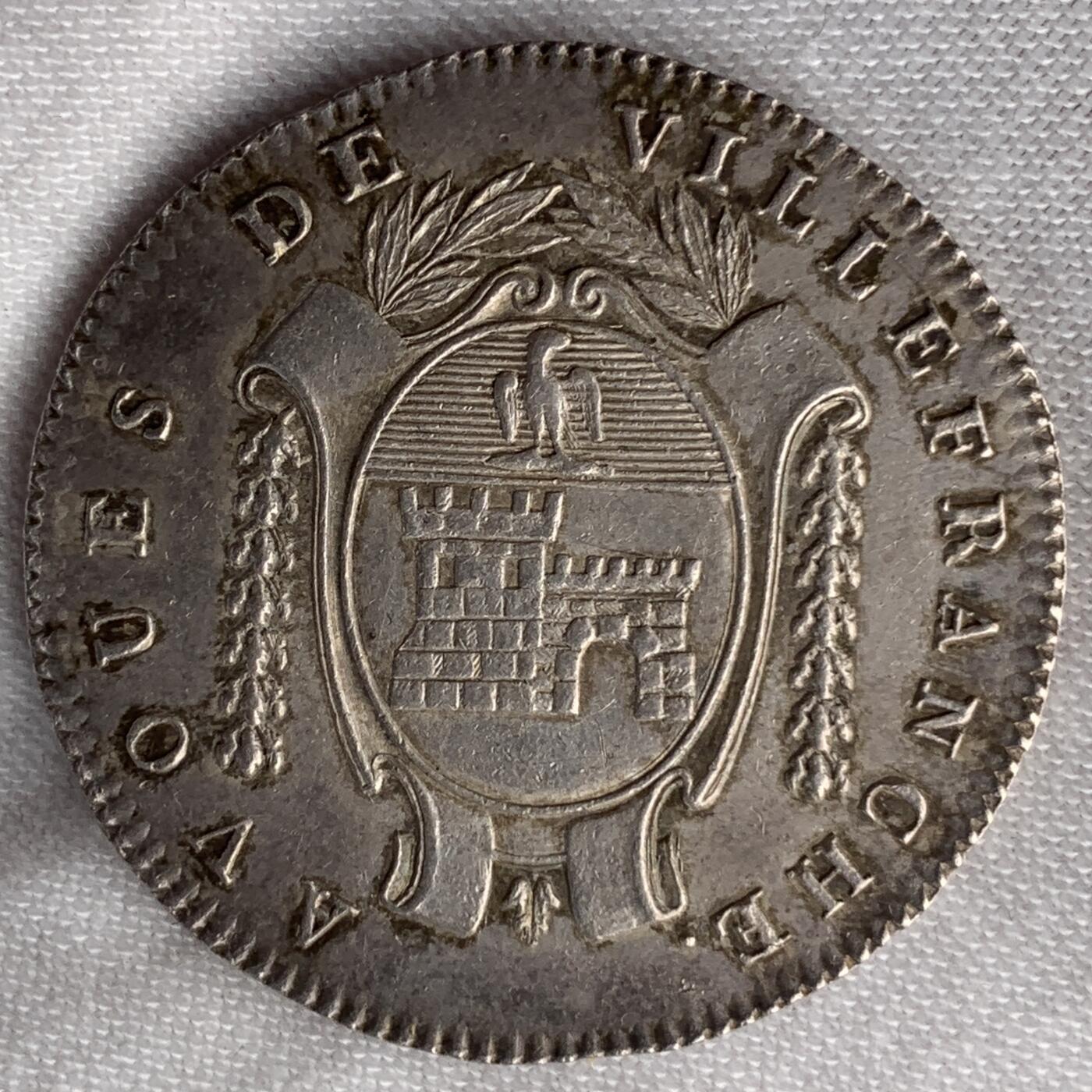 掌中浮雕-藏着的欧洲第052场 法国双女神银质代币，31.75mm，12g