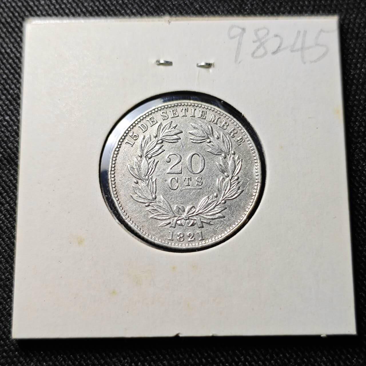 KK钱币收藏小铺  第398期 百期特拍（四拍之二） 2月预留时间 周末发货  1880尼加拉瓜20分银币 发行量仅28.8万