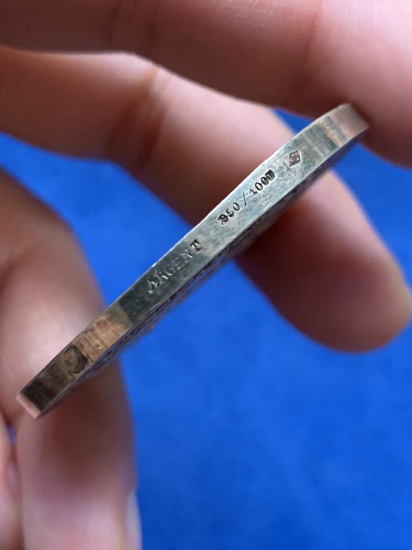 《竞宝斋》第463-465场 周日，周一，周二，3场连拍 （全场包邮）欢迎送拍 1904法国阿列省园艺协会镀金大银章 菱形野猪头银标 49.2克 46.5mm