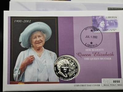 【淘币小摊】限时拍第八百六十二拍  克朗币邮币封场  满百包邮可预留两周  周一统一发货  - 根西2000年女王母亲5镑纪念币邮币封