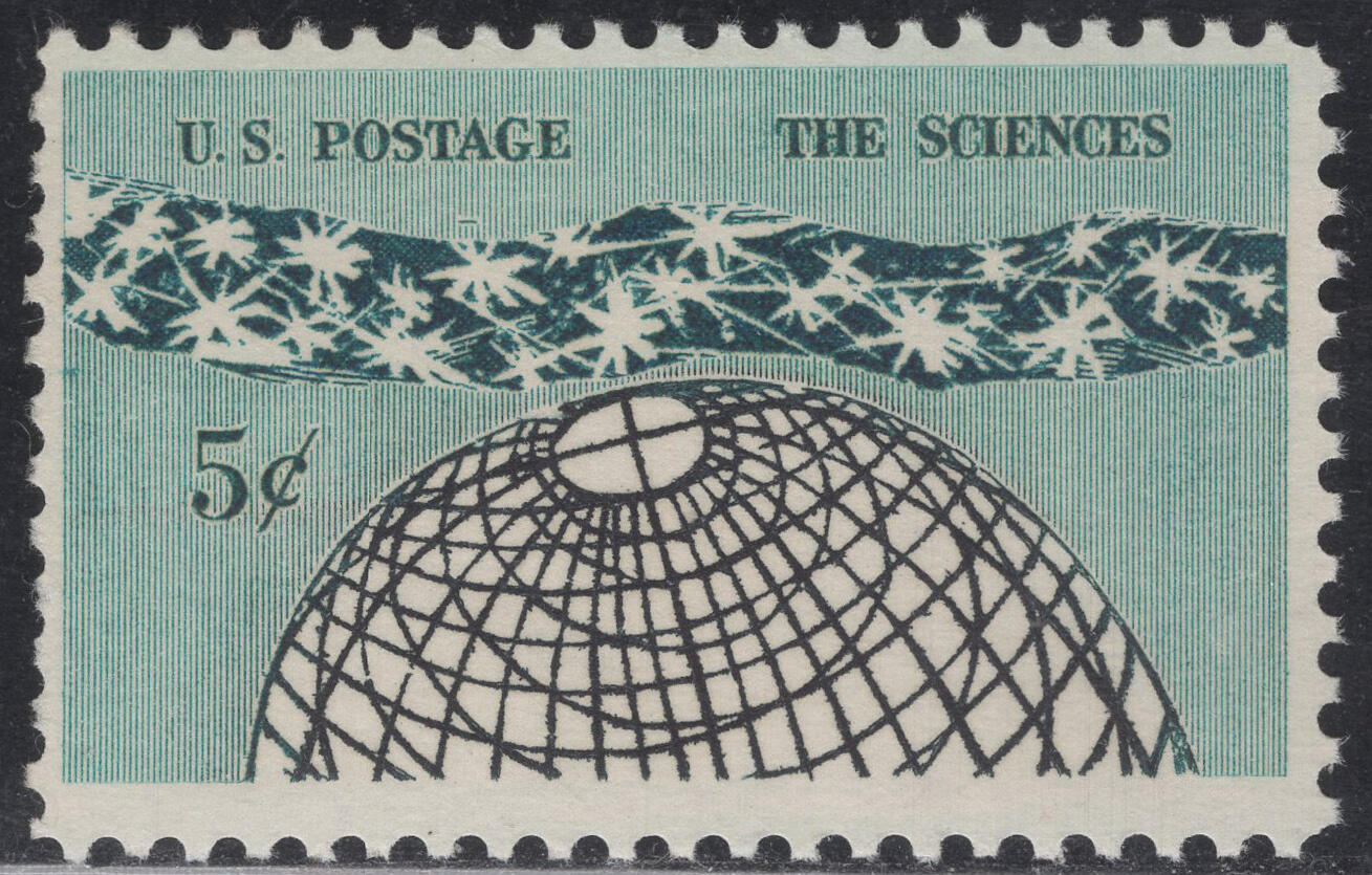 洪涛臻品批发群 精选邮票限时拍卖第1244期  1963美国国家科学院百年 宇宙研究和探索 雕版1全套 原胶全品！