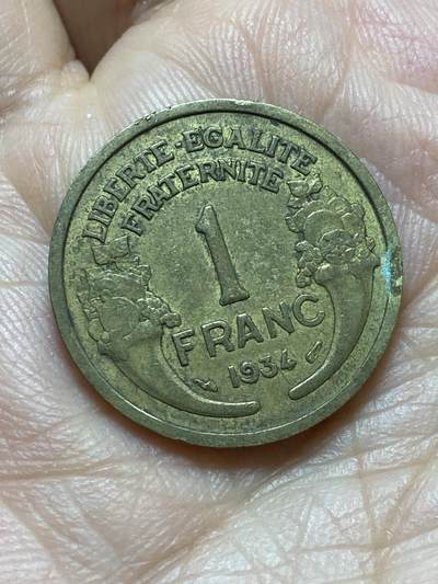 2026年第十七场(总第一百八十六场）外国好品散币场(免佣金) - 法兰西第三共和国1934年1法郎