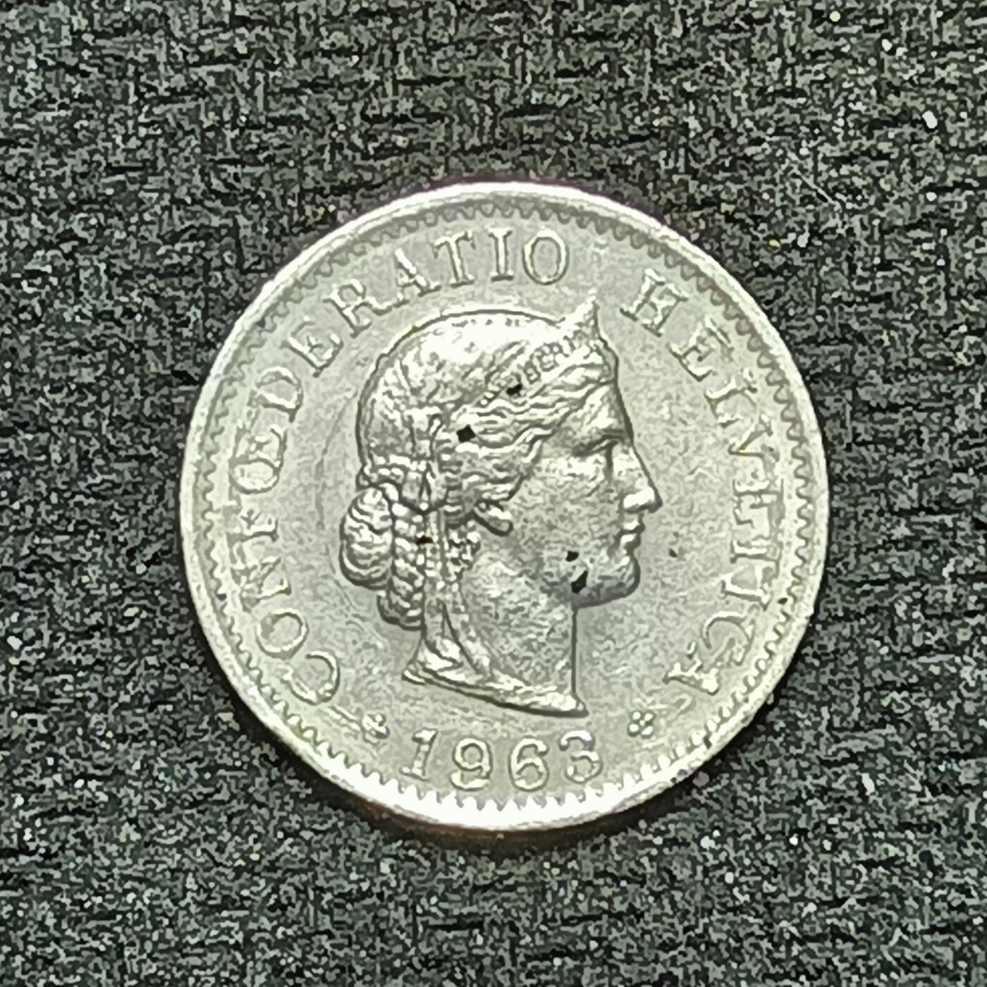 逸泉钱币2026B世界钱币纪念币纸币第八组B831-1230 1230瑞士5生丁